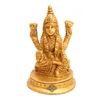 Indian art villa sculpted brass hindu goddess of wealth laxmi ji