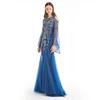 2019 Elegant Elegant Sexy Abaya Muslim Wedding Evening Gown Dresses With Bling Sequins