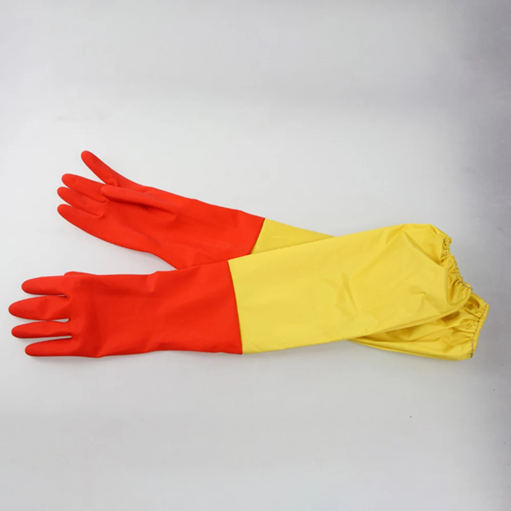 Winter handschuhe Spray Beflockung gefüttert Extra Lange gummihandschuhe