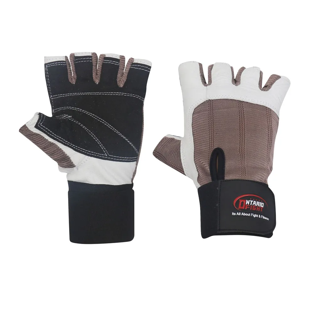 トップ品質ウエイトリフティング手袋革/ジム手袋女性革 selicon 印刷フィットネス手袋