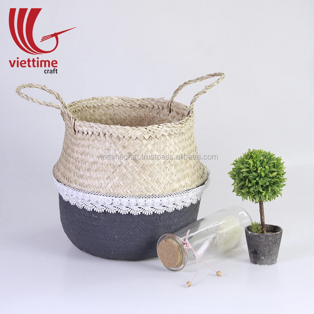 seagrass belly basket, seagrass laundry basket wholesale