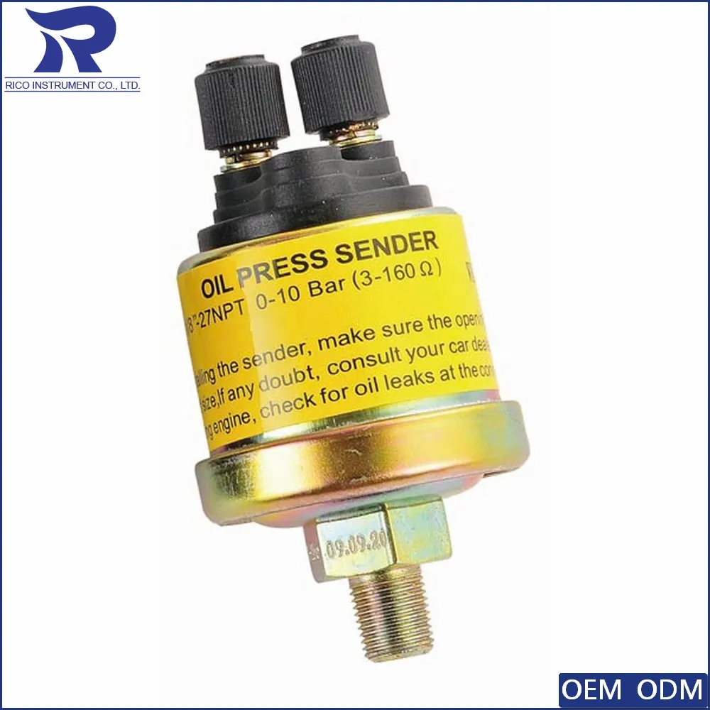 RICO gauge Electrical Oil fuel Pressure Sensor for air pressure gauge