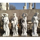 Stone garden products four season fairy marble statue