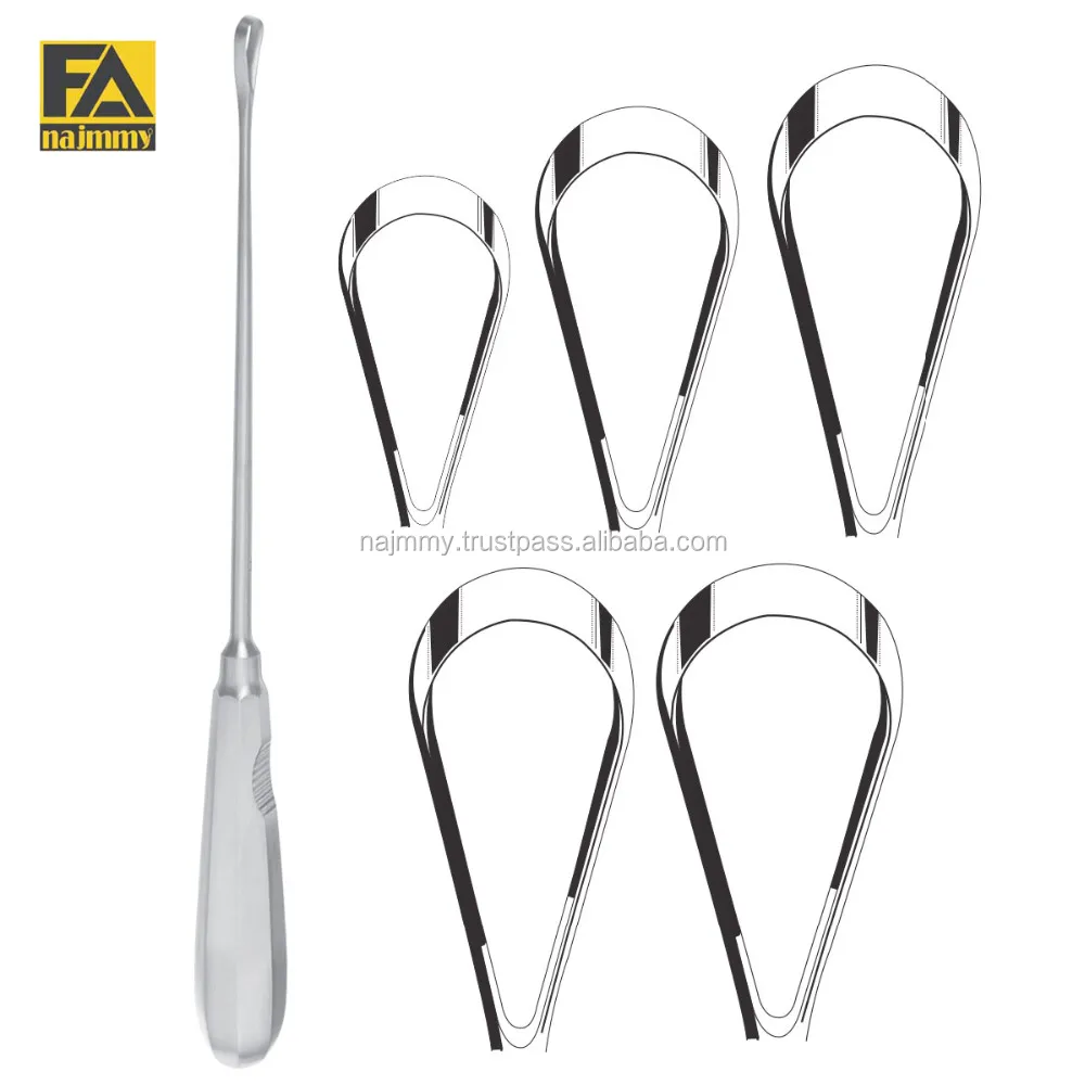 Recamier Uterine Curette Y Cm Fig X Mm Sharp Malleable