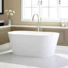 Aifol 59 Inch Top Grade Oval Acrylic Freestanding Tub