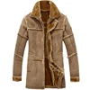 Men's Sheepskin Jacket Fur Leather Jacket Cashmere Shearling Coat