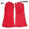 safety heavy duty fishing cowhide slit leather cuff Safety Work Gloves for construction welding