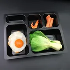 plastic biodegradable food warmer 5 compartment microwave bento food container lunch box