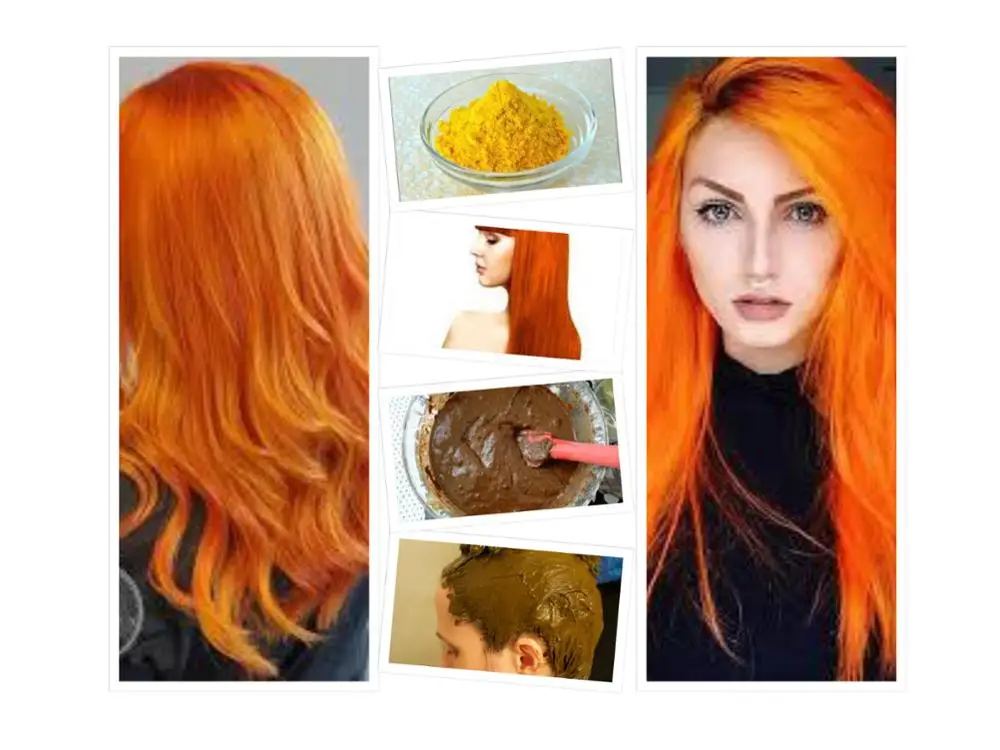 头发颜色橙色 (100% 无化学物质)