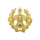 Custom 3D Gold Plating British Military Cap Badge