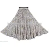 Cotton Block printed Skirt Casual Long Hippie Skirt Women Belly Dance Skirt Manufacturer
