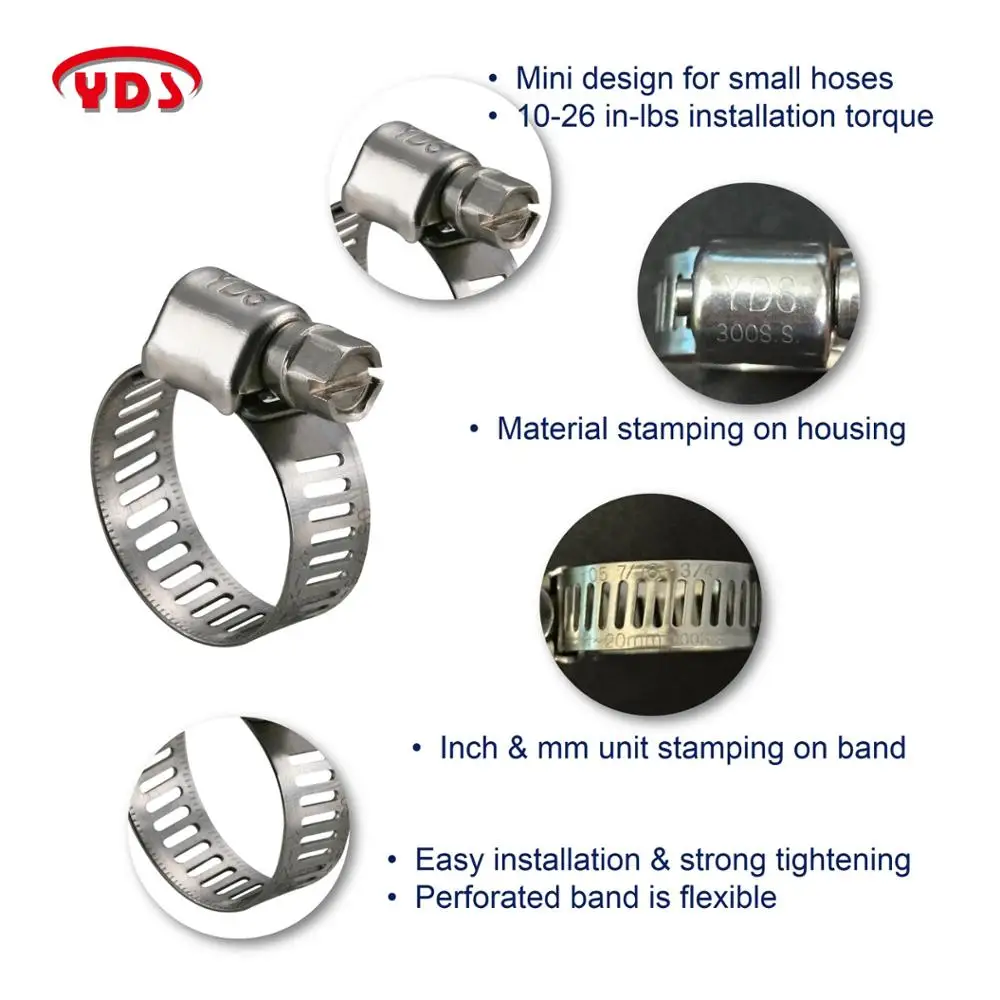 American stainless steel pvc pipe band repair clamp