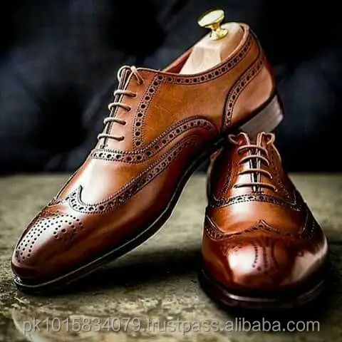 Brown Oxford Brogue Dress Shoes,Whole 