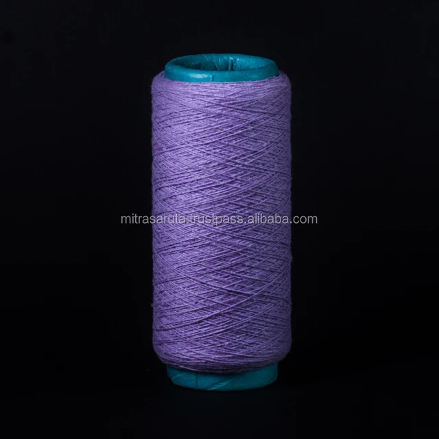 regenerated open end light violet yarn ne 10/1