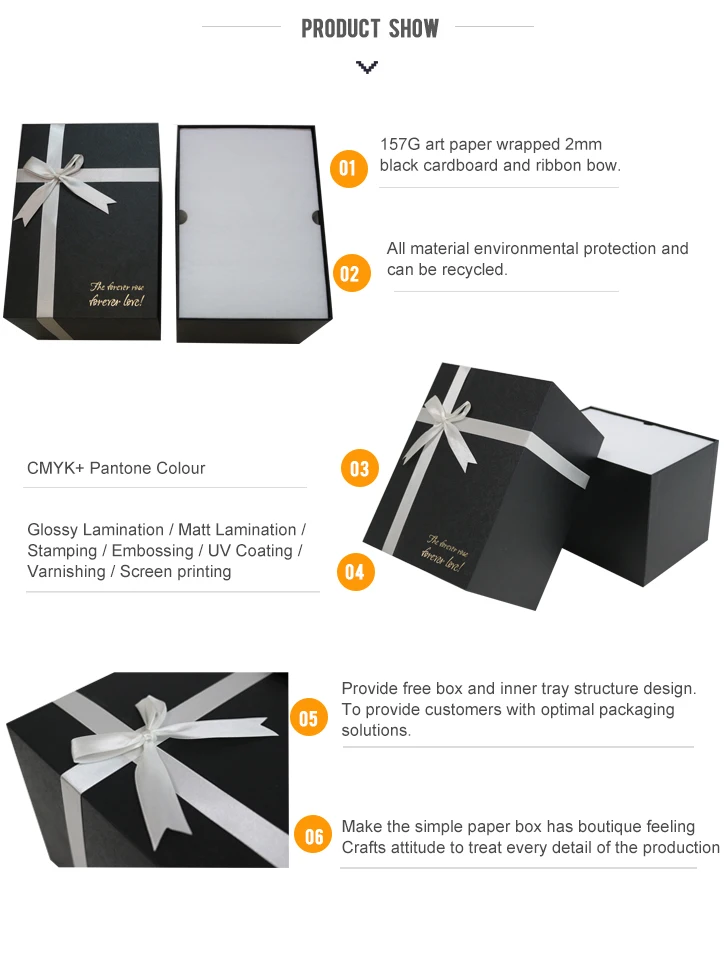 hot sale customized gold logo christmas paper packaging gift box