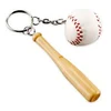 Mini custom wood baseball bat baseball key chain