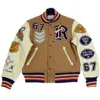 Varsity Letterman Jacket High Quality Genuine Leather Top quality Wool Body/Baseball jacket