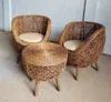 Natural Rattan Ball Lounge Egg Chair Wicker Indoor Indonesia Furniture Products