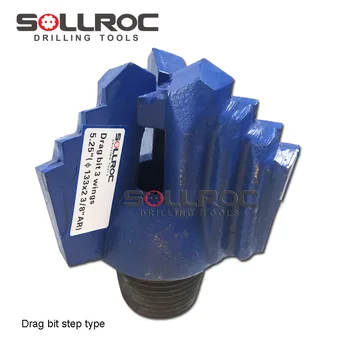 SOLLROC 2''-17 1/2''  3 wings drag bits for water well drilling