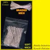 Braided Wick (Thin) & Cotton Wick For Oil Lamps, Candles, FANCY CANDLES etc. 1mm, 1.25mm, 1.5mm, 1.75mm, 2mm