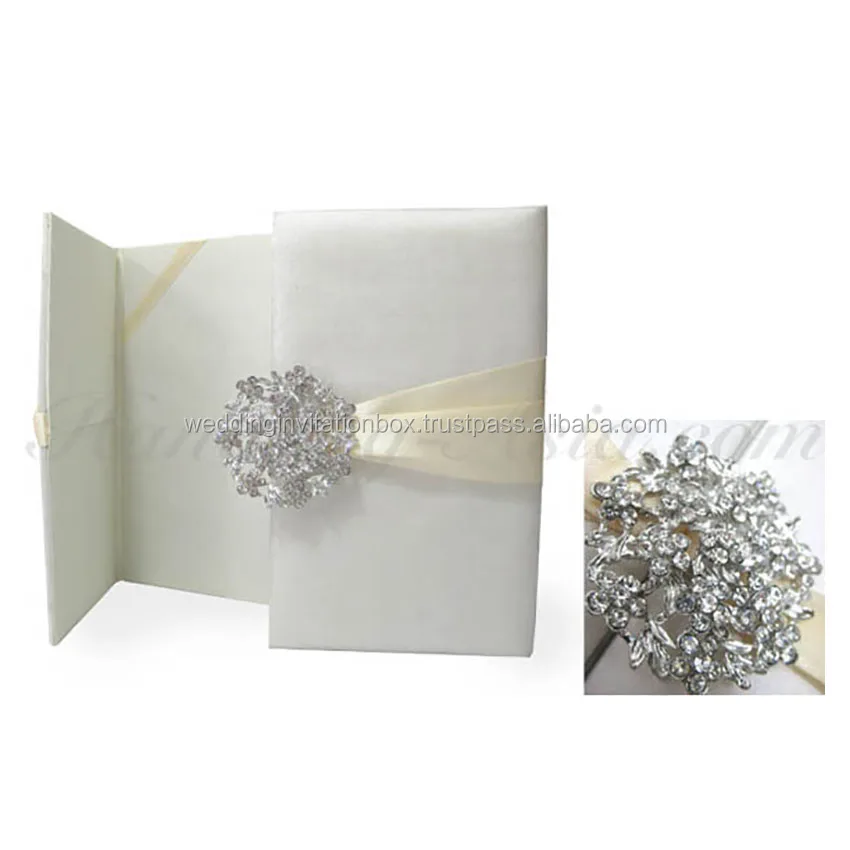 handmade luxury crystal brooch embellished silk wedding