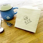 Custom disposable raw materials coffee napkin