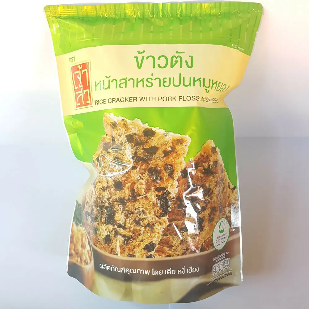 "chao sua" rice cracker with pork floss and seaweed 90 g x 30