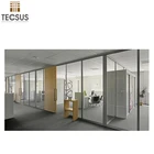 Clear Glass Wall Guangzhou Office Partition Furniture Floor To Ceiling Interior Glass Wall System
