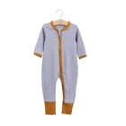 factory wholesale 100% cotton baby onesie baby romper infant bodysuit kids zip onesie