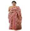 Silk indian saree blouse party wear wedding designer bridal sari with blouse