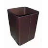 New Embossing Handcrafted Leather Waste Paper Basket