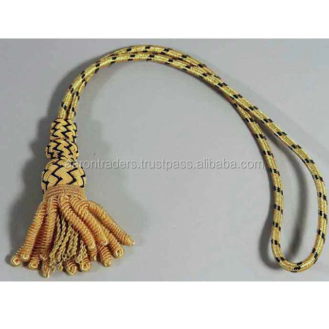 military sword knots navy bullion wired