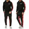 Ho selling Men Sweat Suit Set Gyms Bodybuilding Workout Clothing Two Piece Set Outfits for Man Sportswear Casual Men Tracksuit