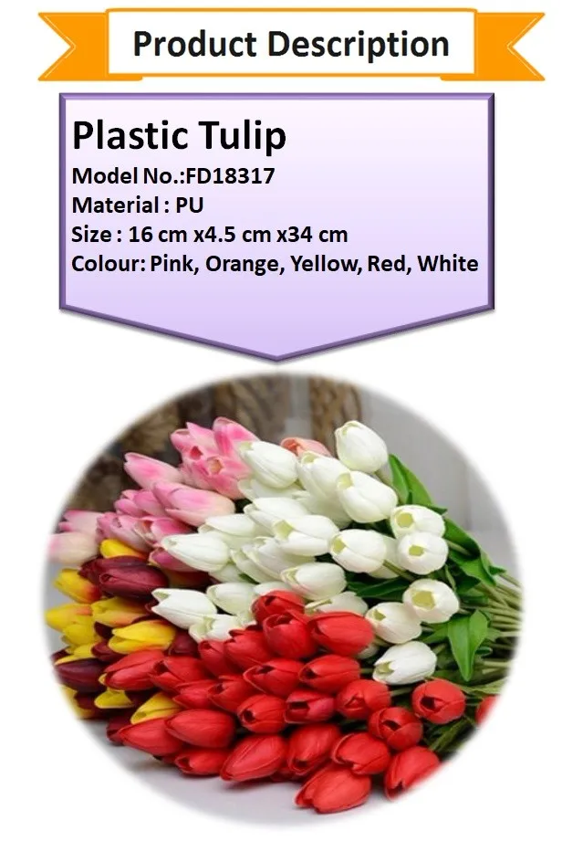 home decoration artificial tulip flowers