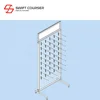 Free standing accessories wire mesh wall display