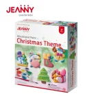 Child Toys Mould And Paint Christmas Theme Educational Fridge Magnets And Badges Christmas DIY Craft Kit For Kids