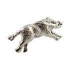 2019 Custom Pig Shape Silver Animal Lapel Pin Badge