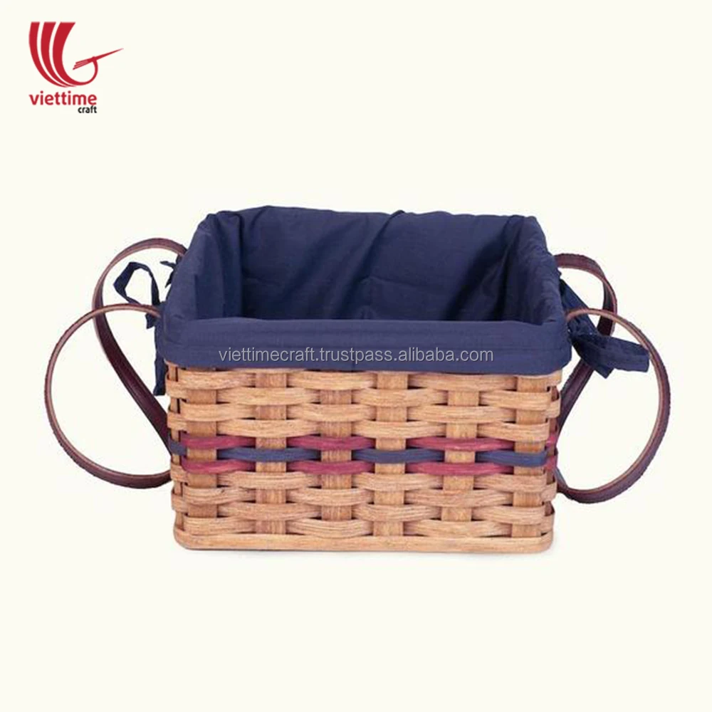 new design handcraft woven bamboo picnic basket