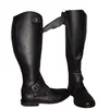 Polo Men Horse Riding Leather Long Zipper Ridding Real Leather Boots Tall Boots.