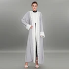 Stock new style jubba designs islamic arabic embroidery abaya egypt thobe muslim clothing plus size for women and girls