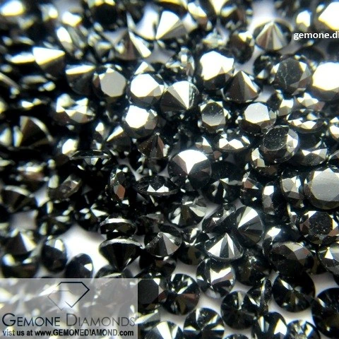 حقيقية الطبيعية جيت الأسود فضفاض الماس لصنع المجوهرات الراقية