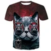 Design your own brand t shirt 3d animal Sublimation Printed animal print 3d tshirt Summer Customized Hot Sale 3d animal t-shirts