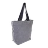 New Design Top Selling High Quality Long Web Handle Hanging Pocket Washed Denim Tote Bag