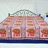 Indian Sale Handmade Jaipuri Hathi Patchwork Bedsheet/ Ethnic Cutwork Designer Double Bed Size Cotton Queen Bedding Bedspreads
