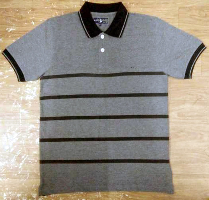 yarn dyed mealnge polo