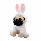 Realistic Stuffed bulldog toys Pug Dog Puppy Soft Plush poodle Cuddly Animal
