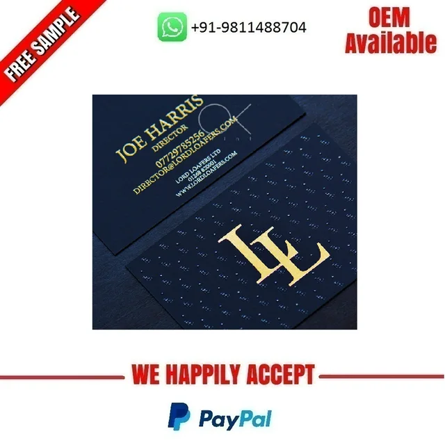 hot sale gold foil business cards
