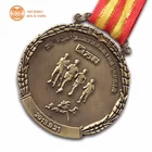 customized logo sport award metal bronze blank medal