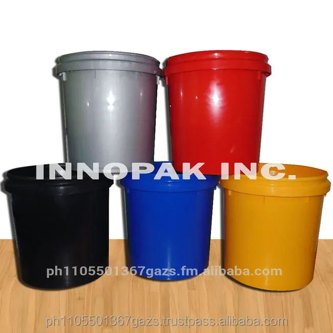 open top pail high quality cheap recycled 20 liter plastic pail