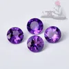 Natural Amethyst 7mm Round Faceted Cut Loose Gemstone Top Quality Purple Color Wholesale Lot For Sale